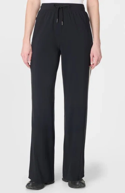 Sweaty Betty Explorer Side Stripe Wide Leg Pants In Black