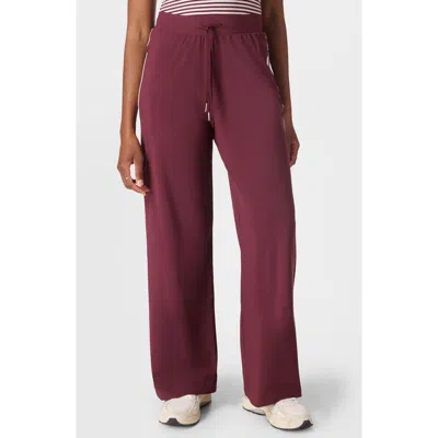 Sweaty Betty Explorer Wide Leg Pants In Burgundy