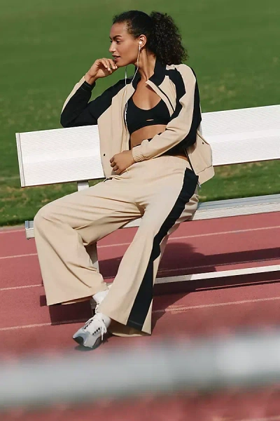 Sweaty Betty Explorer Wide-leg Track Pants In Beige