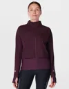 Sweaty Betty Fast Track Running Jacket In Midnight Cherry Purple