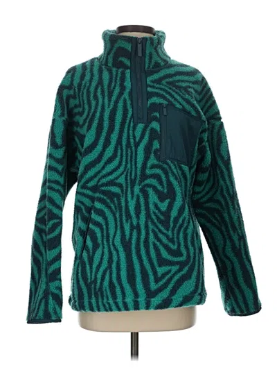 Pre-owned Sweaty Betty Fleece Jacket In Teal