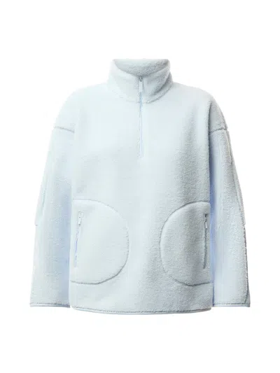 Sweaty Betty Fleece Orbit Half Zip In Blue