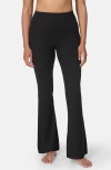 Sweaty Betty Glow Flex Rib Flare Pants In Black
