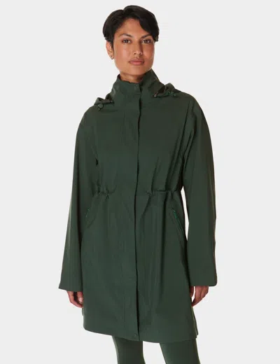 Sweaty Betty Guide Waterproof Parka In Green