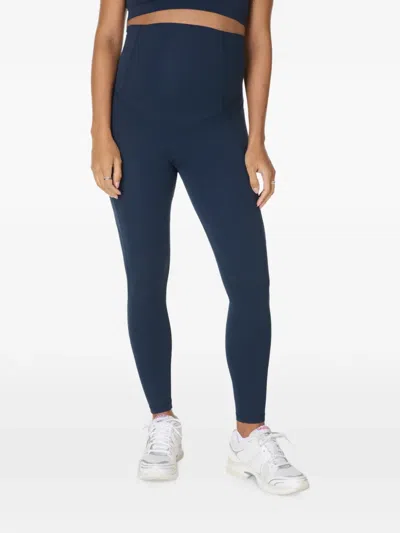 Sweaty Betty High-waisted Side-pocket Maternity Leggings In Blue