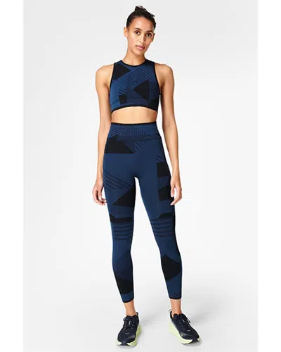 Sweaty Betty Interval Seamless 7/8 Workout Legging In Blue