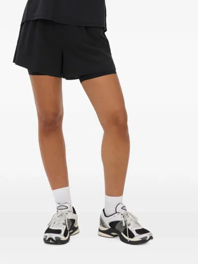 Sweaty Betty Layered Drawstring Shorts In Black
