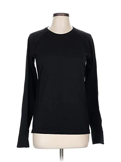 Pre-owned Sweaty Betty Long Sleeve T-shirt In Black
