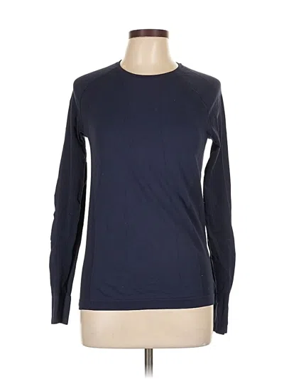 Pre-owned Sweaty Betty Long Sleeve T-shirt In Blue