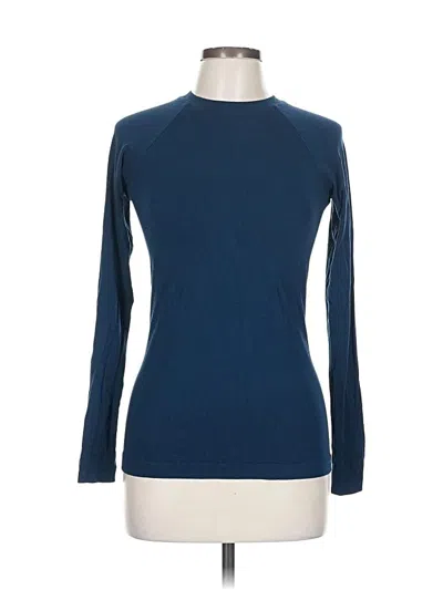 Pre-owned Sweaty Betty Long Sleeve T-shirt In Blue