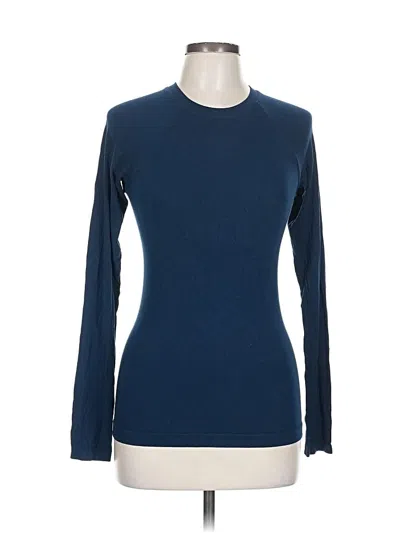 Pre-owned Sweaty Betty Long Sleeve T-shirt In Blue