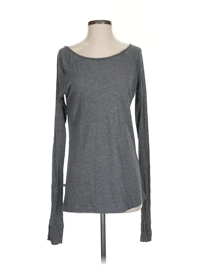 Pre-owned Sweaty Betty Long Sleeve T-shirt In Gray