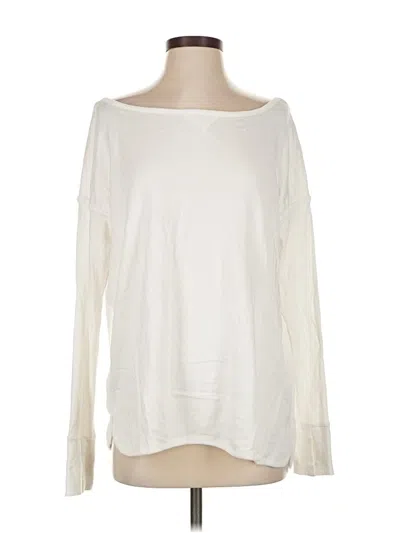 Pre-owned Sweaty Betty Long Sleeve T-shirt In White