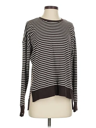 Pre-owned Sweaty Betty Long Sleeve T-shirt In Black