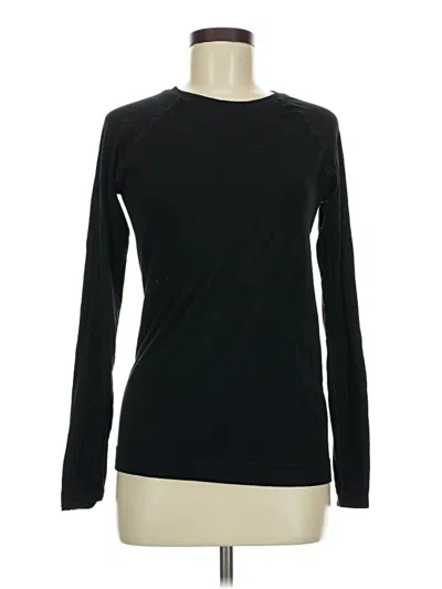 Pre-owned Sweaty Betty Long Sleeve T-shirt In Black