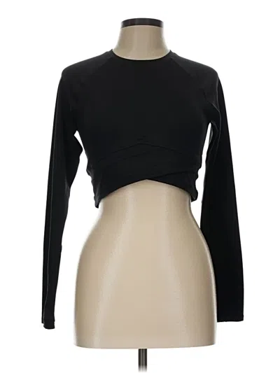 Pre-owned Sweaty Betty Long Sleeve T-shirt In Black