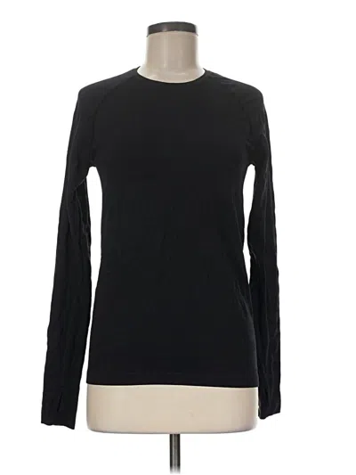 Pre-owned Sweaty Betty Long Sleeve T-shirt In Black