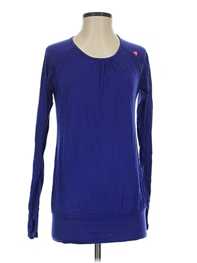 Pre-owned Sweaty Betty Long Sleeve T-shirt In Blue