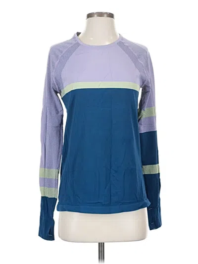 Pre-owned Sweaty Betty Long Sleeve T-shirt In Blue