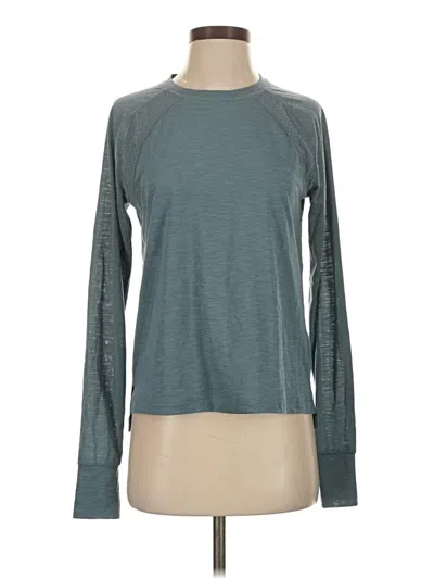 Pre-owned Sweaty Betty Long Sleeve T-shirt In Blue