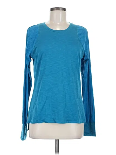 Pre-owned Sweaty Betty Long Sleeve T-shirt In Blue