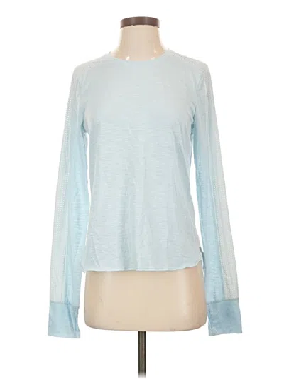 Pre-owned Sweaty Betty Long Sleeve T-shirt In Blue