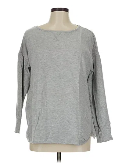 Pre-owned Sweaty Betty Long Sleeve T-shirt In Gray