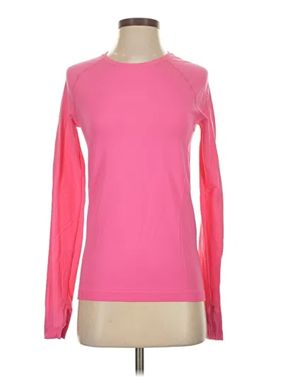 Pre-owned Sweaty Betty Long Sleeve T-shirt In Pink