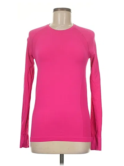 Pre-owned Sweaty Betty Long Sleeve T-shirt In Pink