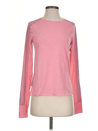 Pre-owned Sweaty Betty Long Sleeve T-shirt In Pink