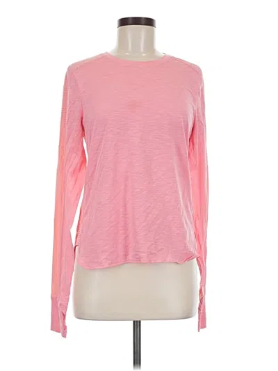 Pre-owned Sweaty Betty Long Sleeve T-shirt In Pink