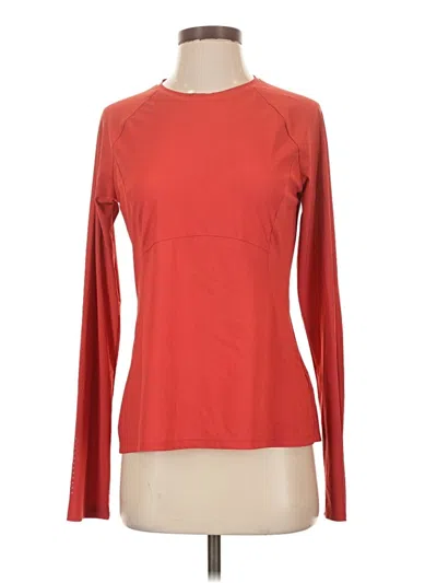 Pre-owned Sweaty Betty Long Sleeve T-shirt In Red
