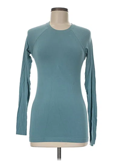 Pre-owned Sweaty Betty Long Sleeve T-shirt In Teal
