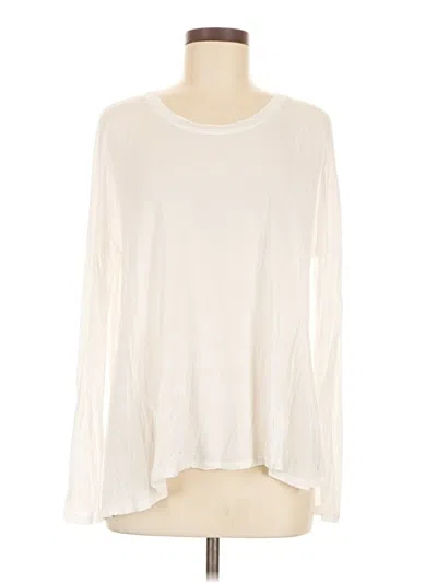 Pre-owned Sweaty Betty Long Sleeve T-shirt In White