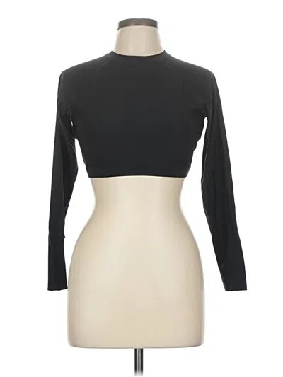 Pre-owned Sweaty Betty Long Sleeve Turtleneck In Black