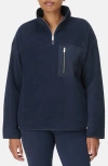 Sweaty Betty Mallow Fleece Half-zip Pullover In Blue