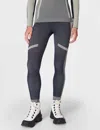 Sweaty Betty Modal Chevron Base Layer Legging In Blue