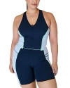 Sweaty Betty Plus Power Racerback Bra Tank Top In Breeze Blue