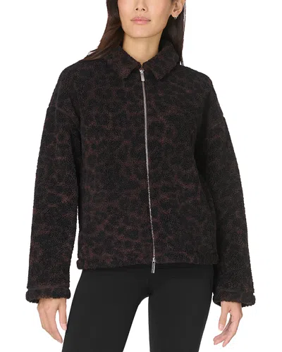 Sweaty Betty Plush Fleece Zip Jacket In Brown