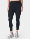 Sweaty Betty Power 7/8 Elastic Waist Gym Legging In Black