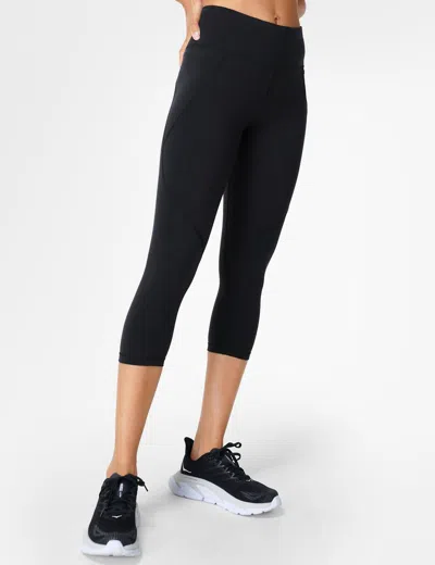 Sweaty Betty Womens Black Power Cropped Stretch-jersey Leggings