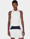 Sweaty Betty Power Match Point Tennis Tank Top In White