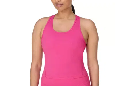 Sweaty Betty Power Mid-impact Cropped Tank Top In Fuchsia Pink