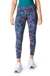 Sweaty Betty Power Pocket Workout Leggings In Pink Scattered Petal Print