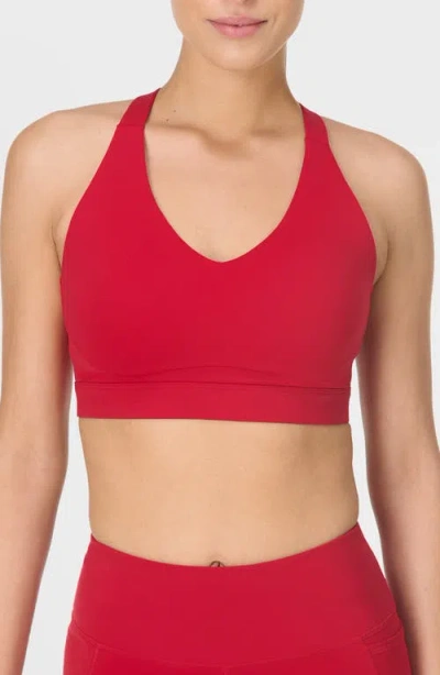 Sweaty Betty Power Pulse Sports Bra In Red