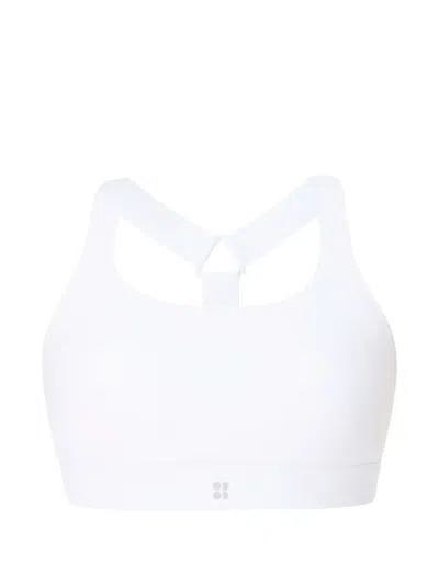Sweaty Betty Power Scoop-neck Racerback Sports Bra In White