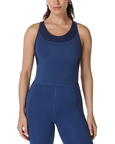 Sweaty Betty Power Texture Tank Top In Flux Blue