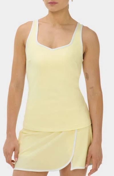 Sweaty Betty Pro Racket Power Performance Tank In Yellow