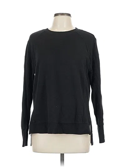 Pre-owned Sweaty Betty Pullover Sweater In Black