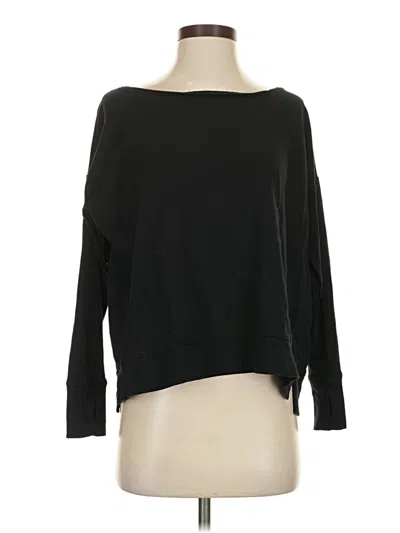 Pre-owned Sweaty Betty Pullover Sweater In Black
